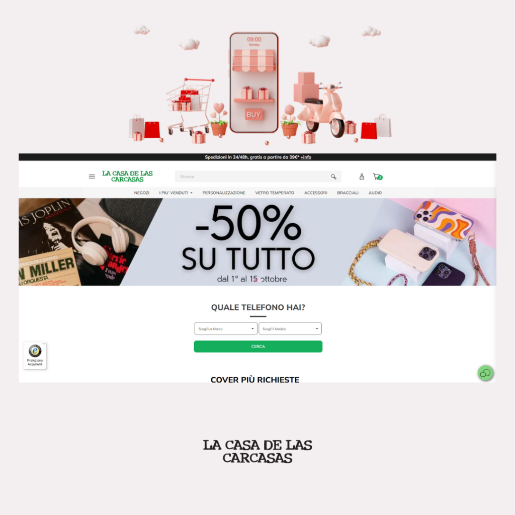 e-commerce 50% sconto